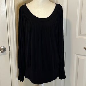 Laundry Black Long Sleeve Knit Blouse